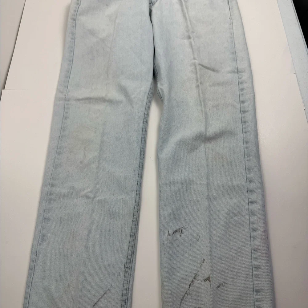 levis 501 Light Wash Jeans Distressed Denim Grunge Style Pants‎